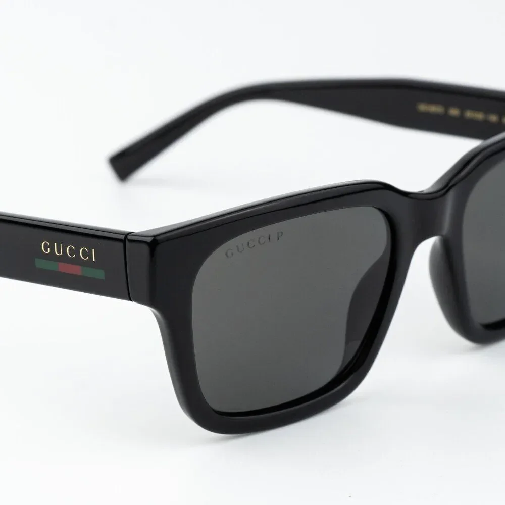 Gucci Men Sunglasses Black Grey Square GG1857S 005 NEW AUTHENTIC